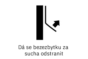 Tapetovací symbol, odstranění tapety bezezbytku