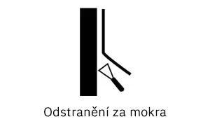 Tapetovací symbol, odstranění tapety pouze za mokra