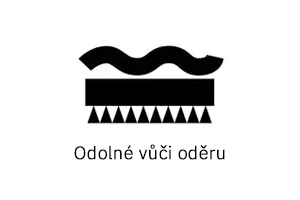 Tapetovací symbol, odolné proti otěru