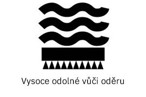 Tapetovací symbol, odolné proti oděru